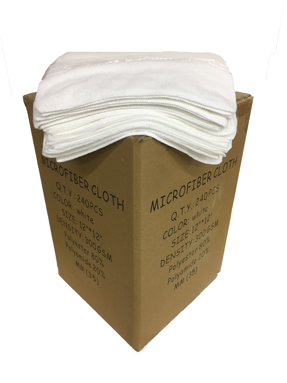 240 Ct. Box 12x12 Professional Microfiber Cloth (300GSM)