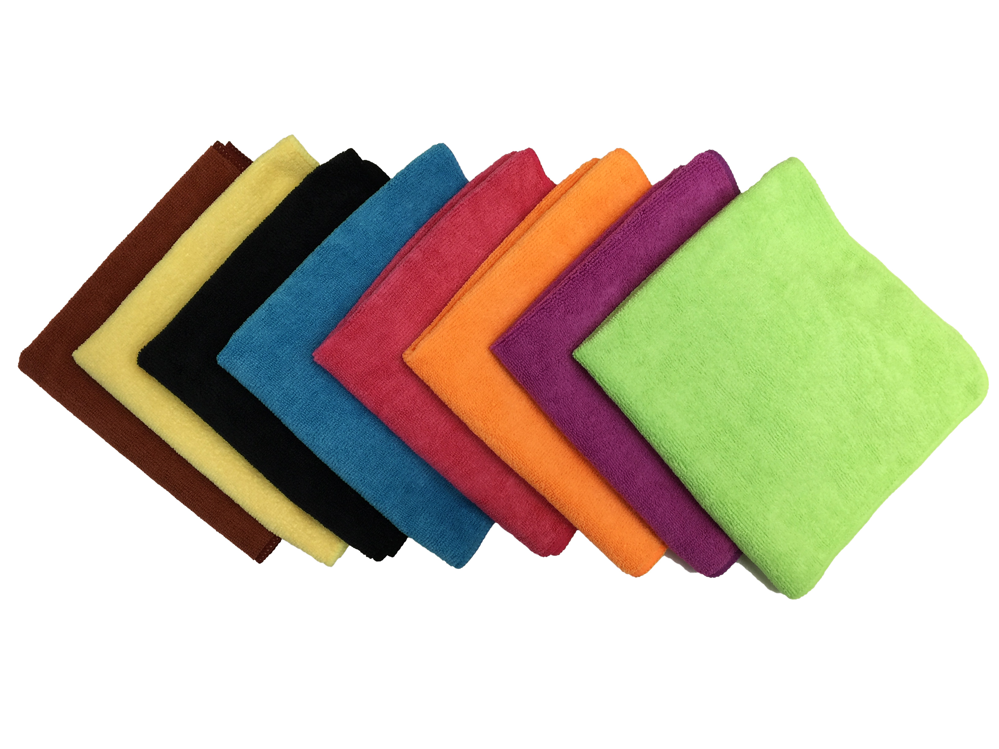 24 Microfiber 16"x16" Cleaning Cloths Detailing Polishing Towels Rags 300GSM